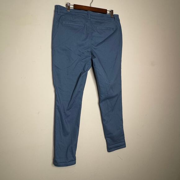 41 Hawthorn Women’s Slant Pocket Pants Blue Cotton Blend Mid Rise NWT Size 16 - Picture 4 of 8